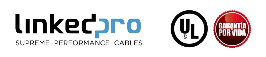Cable UTP Cat5E LinkedPro / Color Negro / 250 Pies con Gel / Exterior / 100% Cobre Certificado.