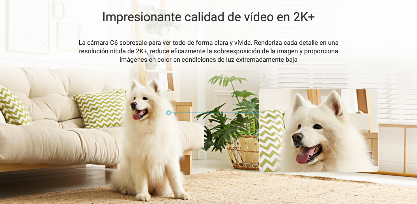 Camara IP Wifi 4MP Ezviz / 360° para Interior / Audio Bidireccional / Vision Nocturna a Color