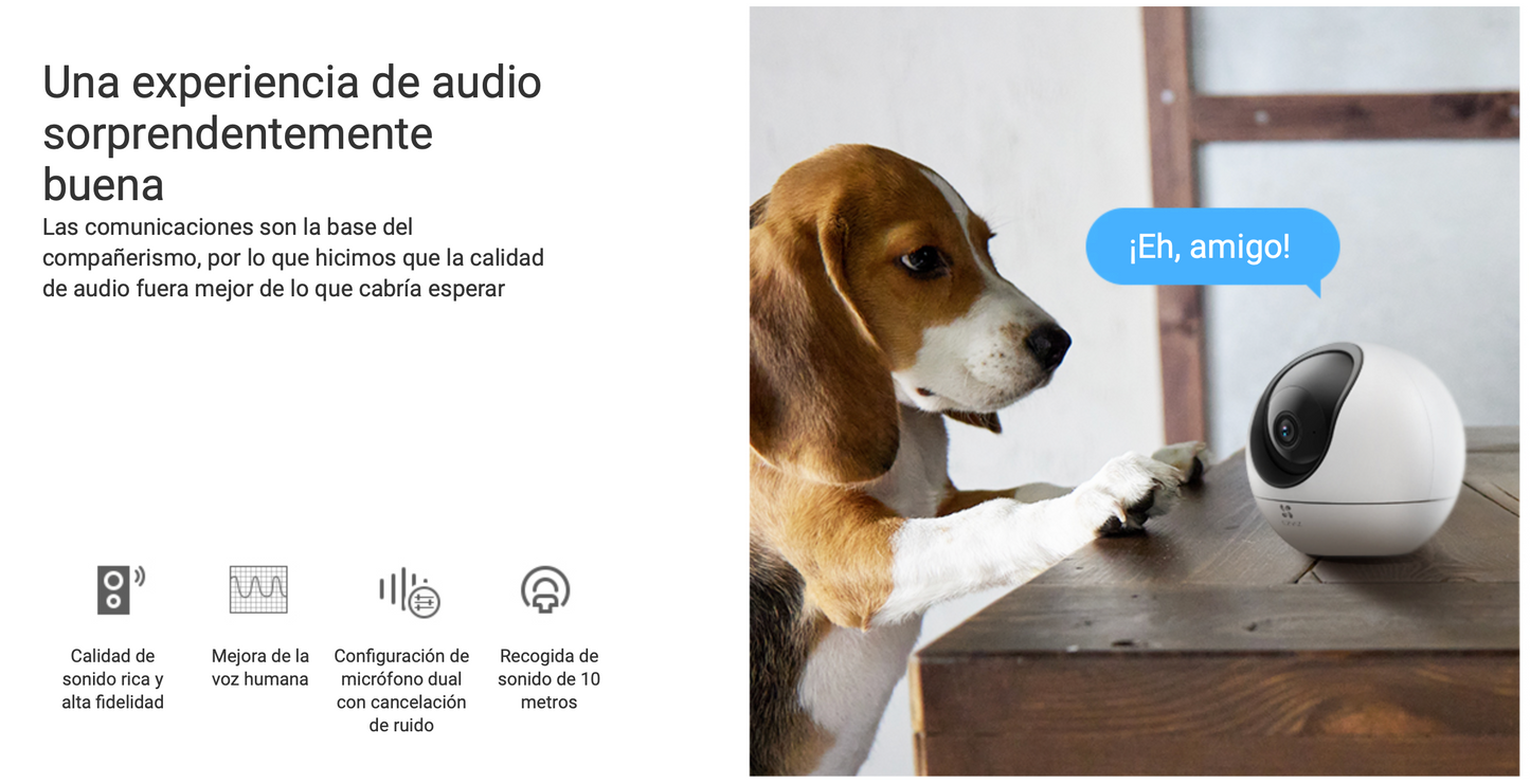 Camara IP Wifi 4MP Ezviz / 360° para Interior / Audio Bidireccional / Vision Nocturna a Color