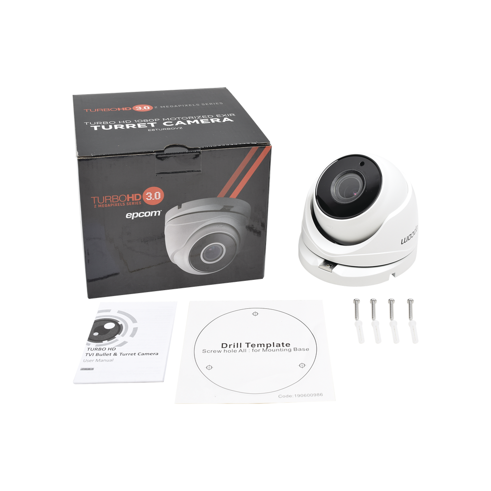 Cámara Domo Epcom TurboHD 1080p / Lente Motorizado.