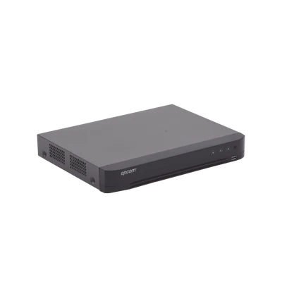 DVR Epcom 4MP de 4 Canales / Detección de Rostros / + 2 Canales IP / Evita faltas Alarmas