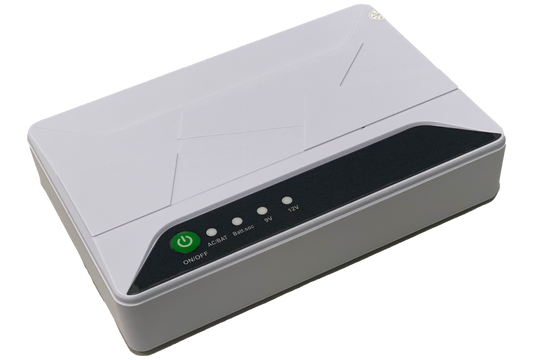 MINI DC UPS SKYLINK PORTATIL 9V/12V SELECT /5V USB /POE 15V/24V / DC PORT 17 WATTS BATTERIA 8000mAh