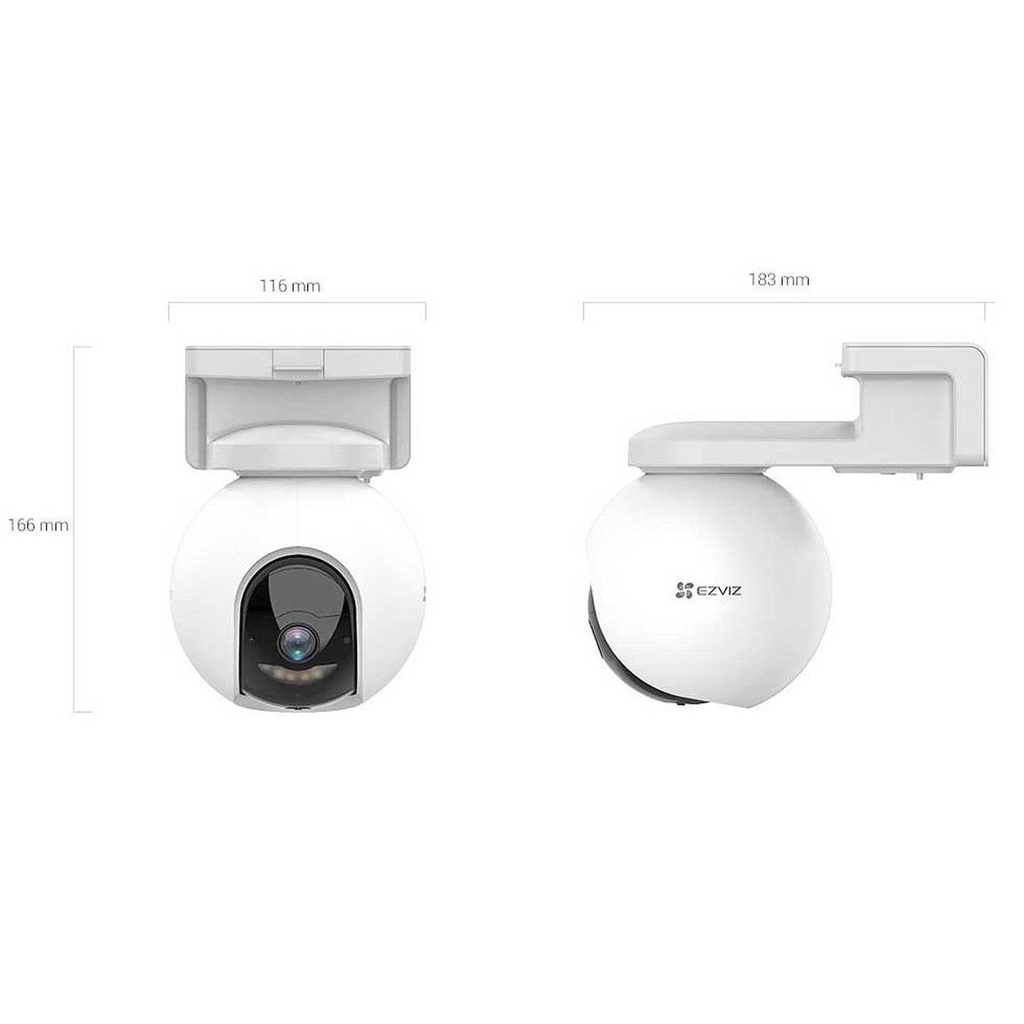 Cámara Wifi 4MP Ezviz / 8X Zoom / Rotación 360° / Exterior / Detección de Movimiento / Batería.