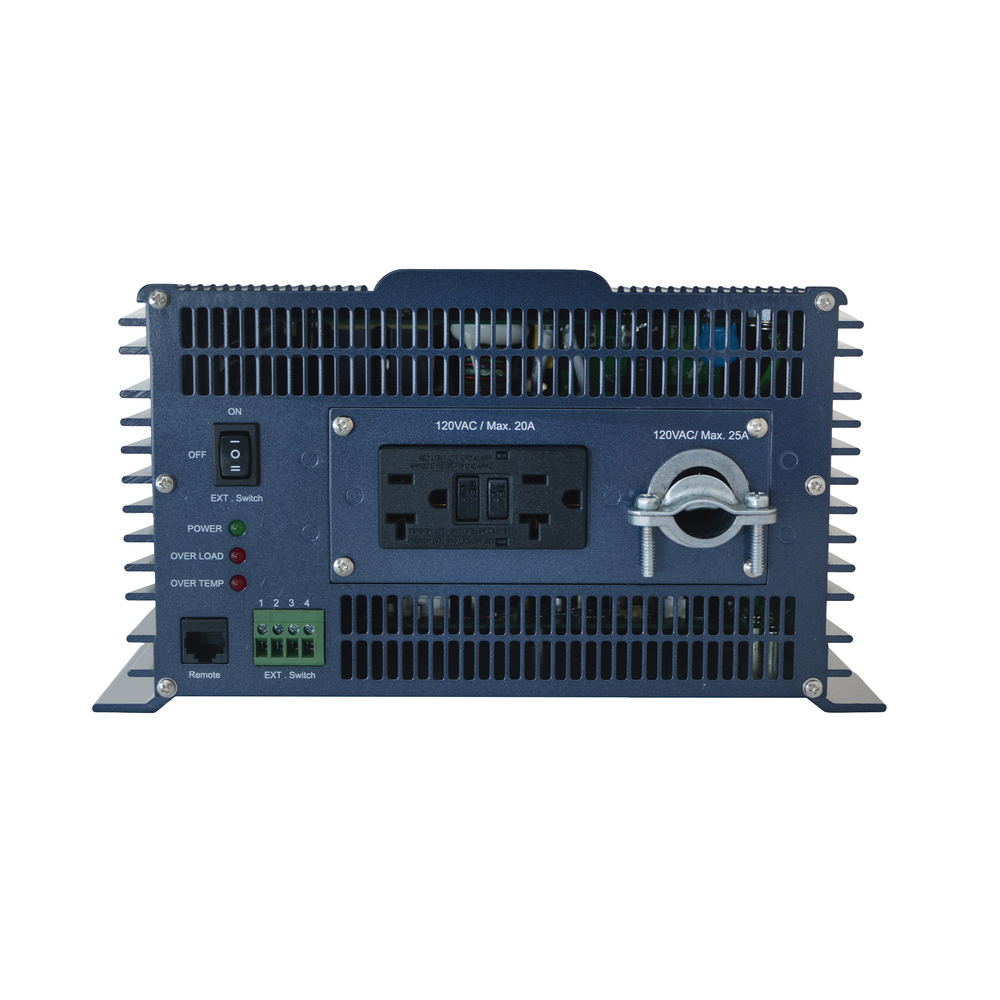 Inversor de Corriente Onda Pura 3000w / Ent: 24vcd / Sali: 120vca / 60hz