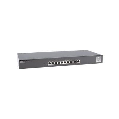 Router Ruijie Administrable Cloud 10 Puertos Gigabit hasta 200 clientes con desempeño de 1Gbps.