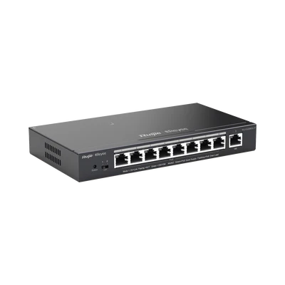 Switch Ruijie Administrable de 8 Puertos Gigabit Poe+ 802.3af/at / 120W.