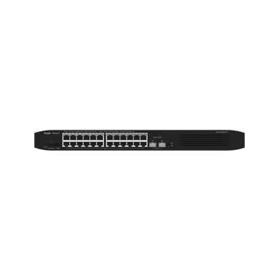 Switch Ruijie Smart de 24 puertos Gigabit POE 802.3af/at + 2 SFP.