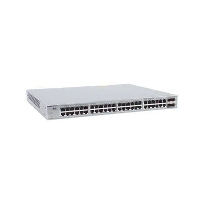 Switch Ruijie Administrable de 48 Puertos Gigabit POE + 4 SFP+ para Fibra 10 GB / 370W.