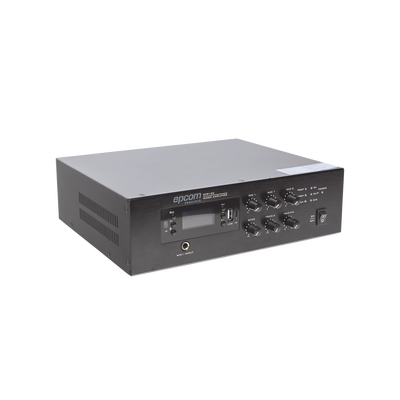Mini Amplificador de Audio Mezclador | 120W | 70/100V | Musica ambiental y Voceo.