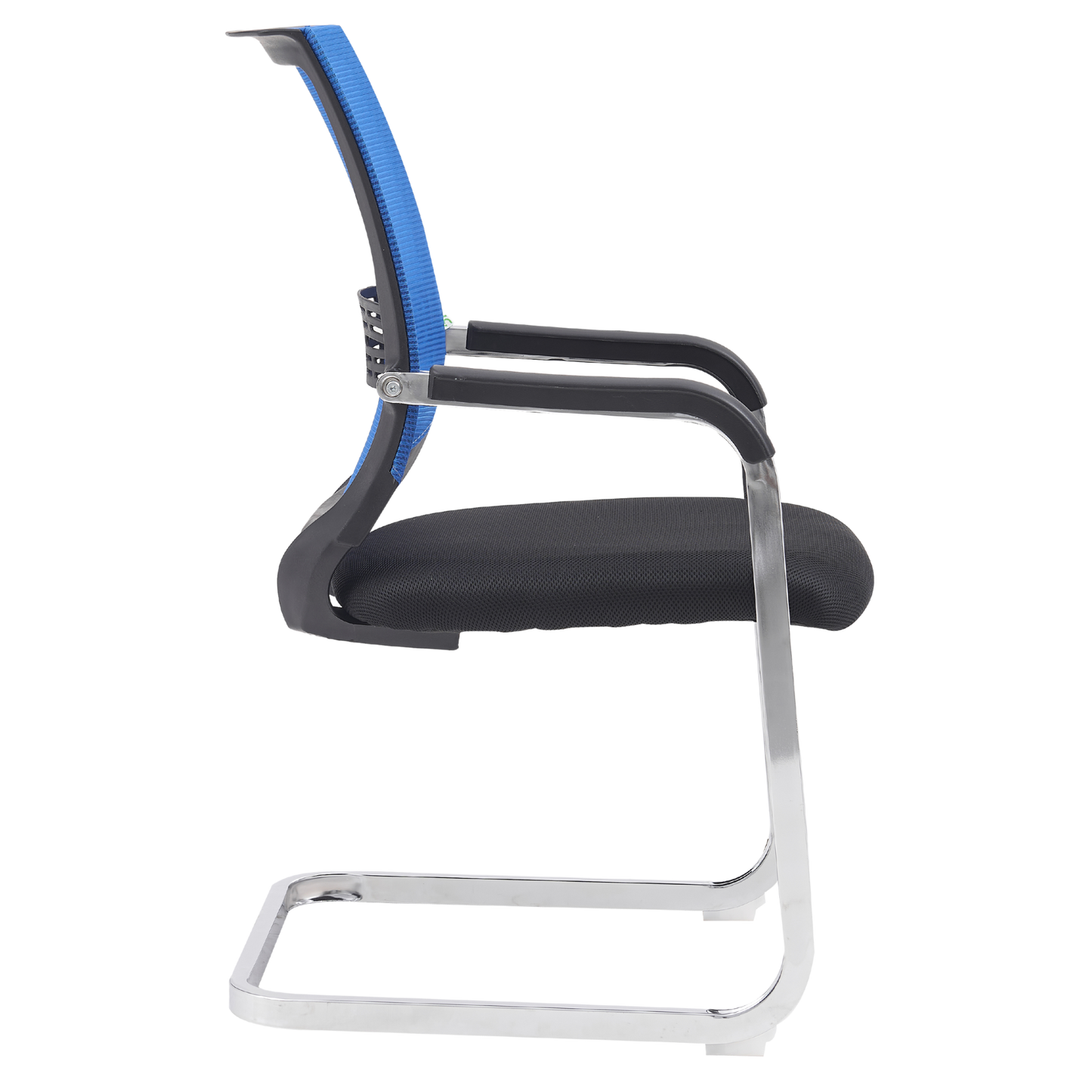 SILLA DE ESPERA Y RECEPCION SIT, COLOR AZUL, RESPALDO DE MALLA, SOPORTE LUMBAR, PESO 220LBS