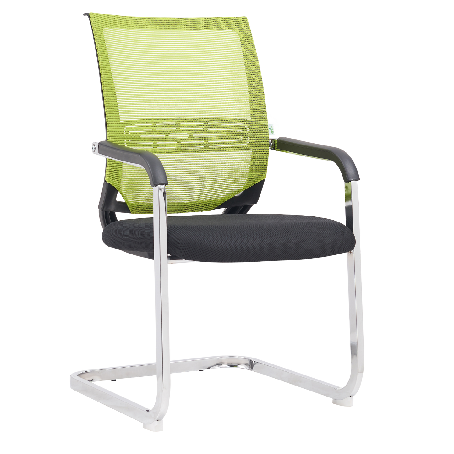 SILLA DE ESPERA Y RECEPCION SIT, COLOR VERDE, RESPALDO DE MALLA, SOPORTE LUMBAR, PESO 220LBS