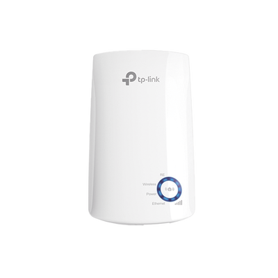 Repetidor TP-Link / Extensor de Cobertura WiFi N, 300 Mbps / 2.4 GHz , con 1 puerto 10/100 Mbps.
