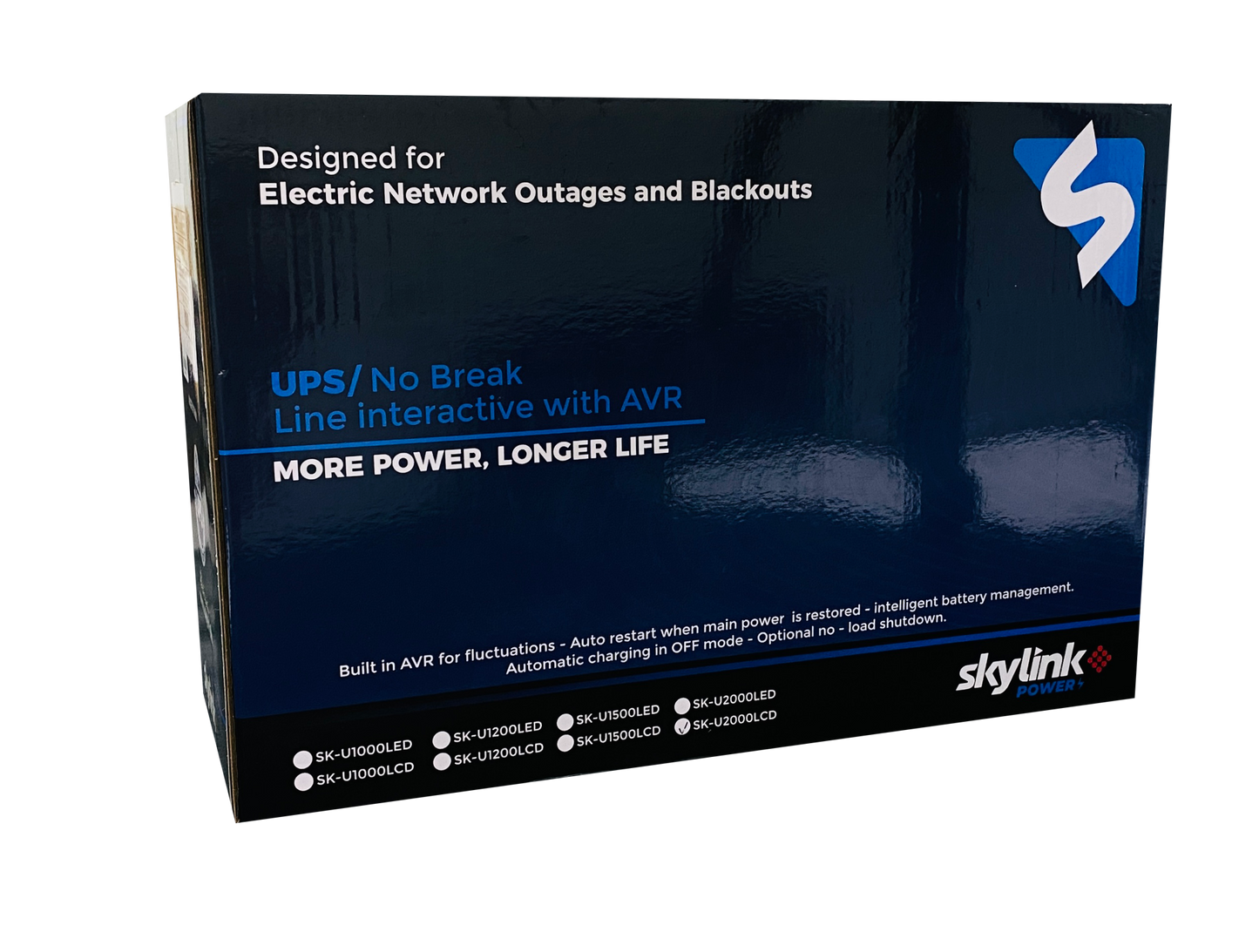 BATERIA UPS SKYLINK DE 2000VA/1200W, LÍNEA INTERACTIVA ENTRADA/SALIDA 120 VCA,  REGULADOR DE VOLTAJE