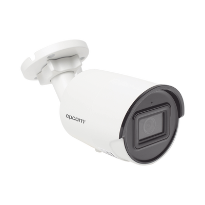 Cámara Epcom Bala IP 4MP / Lente 2.8 mm / 40 mts IR EXIR / IP67 / Micrófono Integrado
