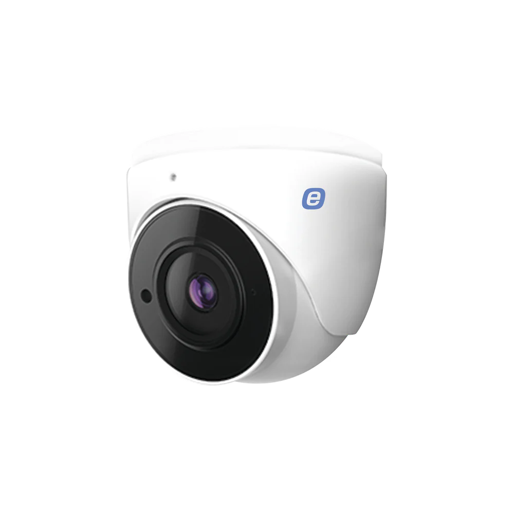 Cámara Domo IP 4MP EPCOM GEN3 POE, 30M IR, IP67, LENTE 2.8 MM, Mic Integrado, Metal, NDAA Certificado