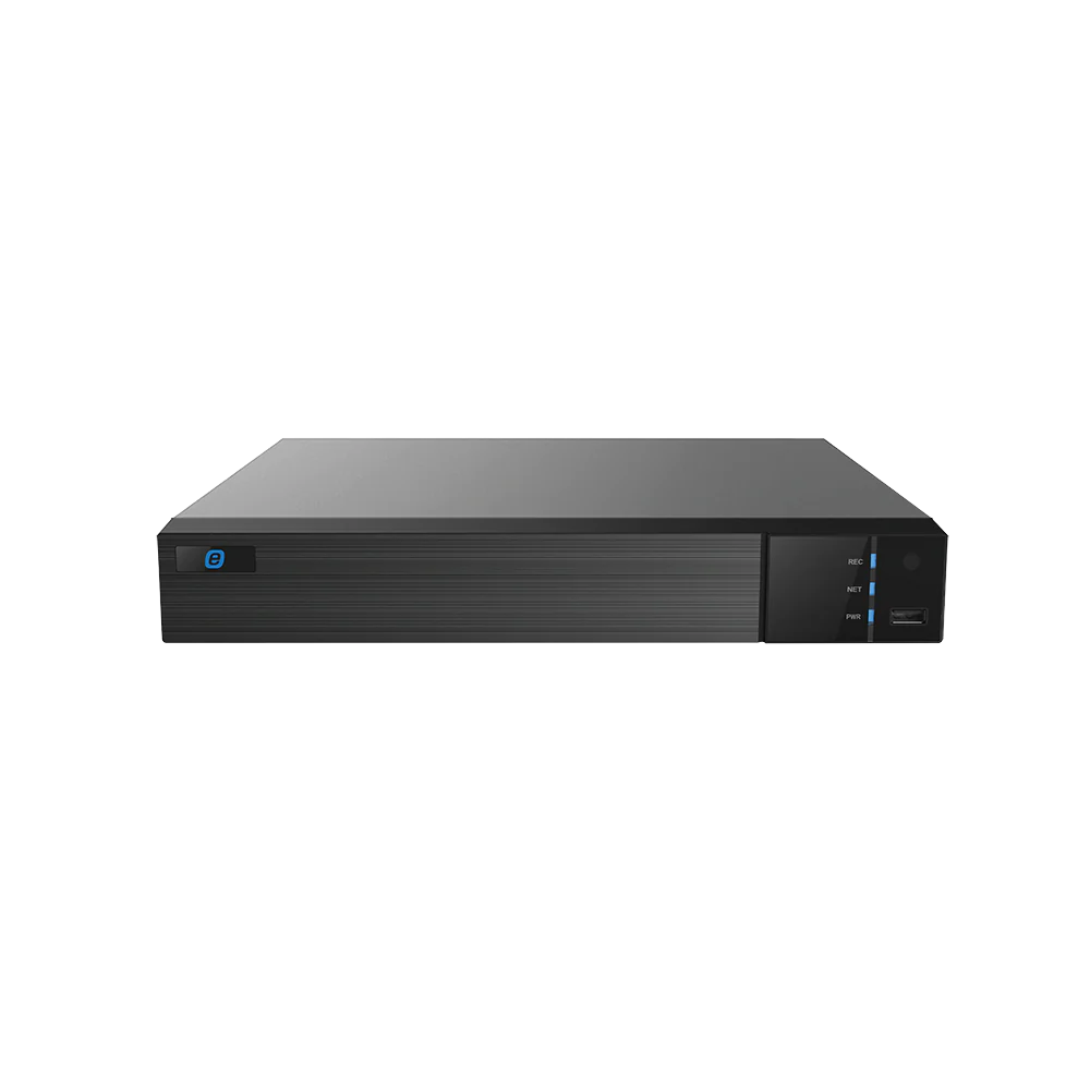 NVR 8MP (4K) EPCOM GEN3, 32 Canales IP, Soporta 4 HDD, H.265+, Grabación en la Nube, NDAA Certificado