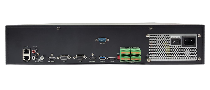 NVR Epcom 32 Canales IP / 4K / 2 puertos de Red.