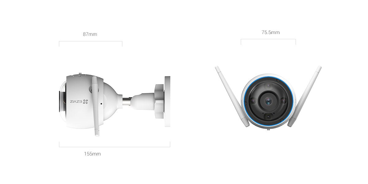 Camara Wifi Ezviz 5MP / Detección de personas / Visión Nocturna a Color / Exterior IP67.