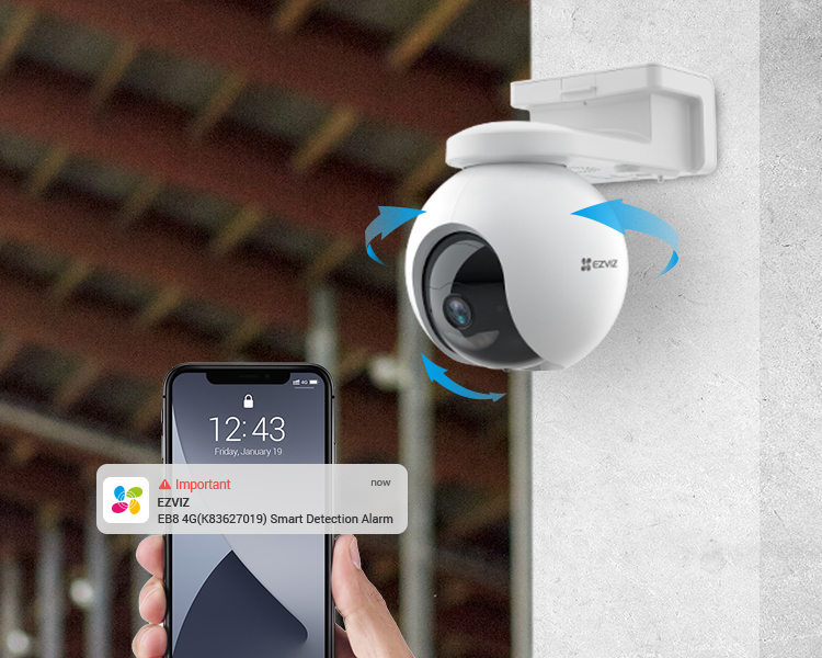 CAMARA WIFI EZVIZ 3MP, 4G CON BATERIA, PANORAMICA, D. DE MOVIMIENTO, BIDIRECCIONAL, COLOR 24/7