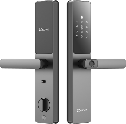 CERRADURA INTELIGENTE EZVIZ WIFI, MULTIPLES DESBLOQUEOS, IP67, TIMBRE INCORPORADO, HUELLAS, TARJETA