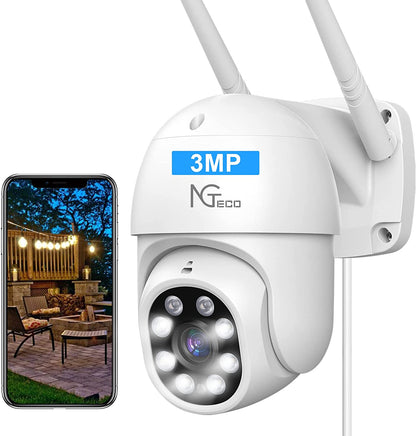 Cámara Zkteco IP Wifi 3MP para Exterior / Lente 3.6mm / Detección Humana /  IR DE 5-20 Mts.