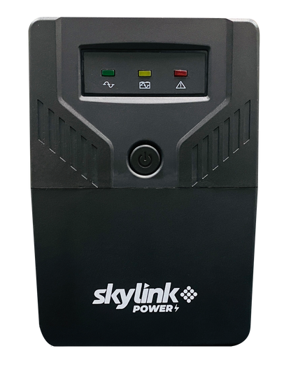BATERIA UPS SKYLINK DE 600VA/360W, LÍNEA INTERACTIVA ENTRADA Y SALIDA 120 VCA,  REGULADOR DE VOLTAJE