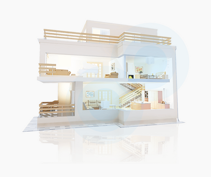 Kit de 2 cubos Mesh Tenda Tri-Band Gigabit / 300 Mbps.