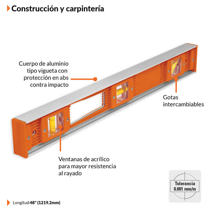 Nivel de Aluminio Truper / 12 Pulgadas.
