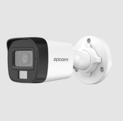 CAMARA BALA EPCOM TURBOHD 3K 5 MP, LENTE 2.8 MM, DUAL LIGHT, 20 MTS IR, METAL, IP67, DWDR