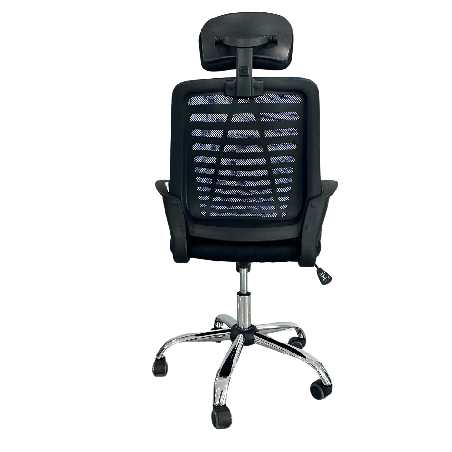 SILLA EJECUTIVA SIT, BASE CROMADA, COLOR AZUL, 200 LBS