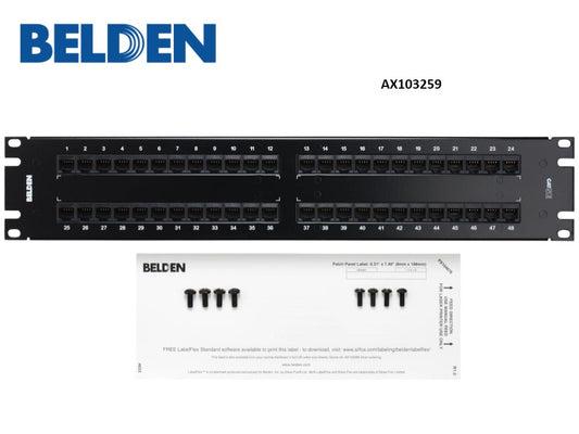 Patch panel 48 puertos 110 HD Cat5e AX103259