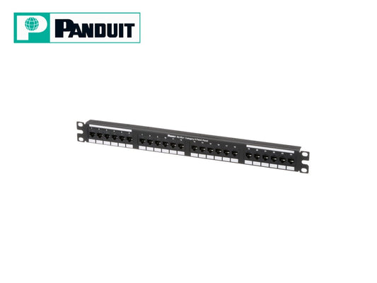 Patch panel 24 puertos Cat6 Netkey Panduit NK6PPG24Y