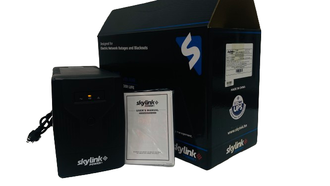 BATERIA UPS SKYLINK DE 1000VA/600W, LÍNEA INTERACTIVA ENTRADA/SALIDA 120 VCA,  REGULADOR DE VOLTAJE