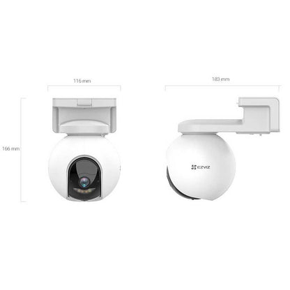 Cámara Wifi 4MP Ezviz / 8X Zoom / Rotación 360° / Exterior / Detección de Movimiento / Batería.