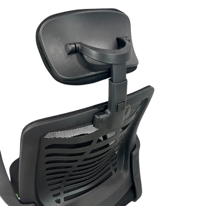 SILLA EJECUTIVA SIT, BASE CROMADA, COLOR NEGRO, 200 LBS