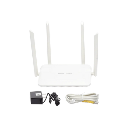 Router inalámbrico Ruijie Wifi Doble Banda / 1 Puerto Wan 10/100 y 3 Puertos Lan / Hasta 1200 Mbps.