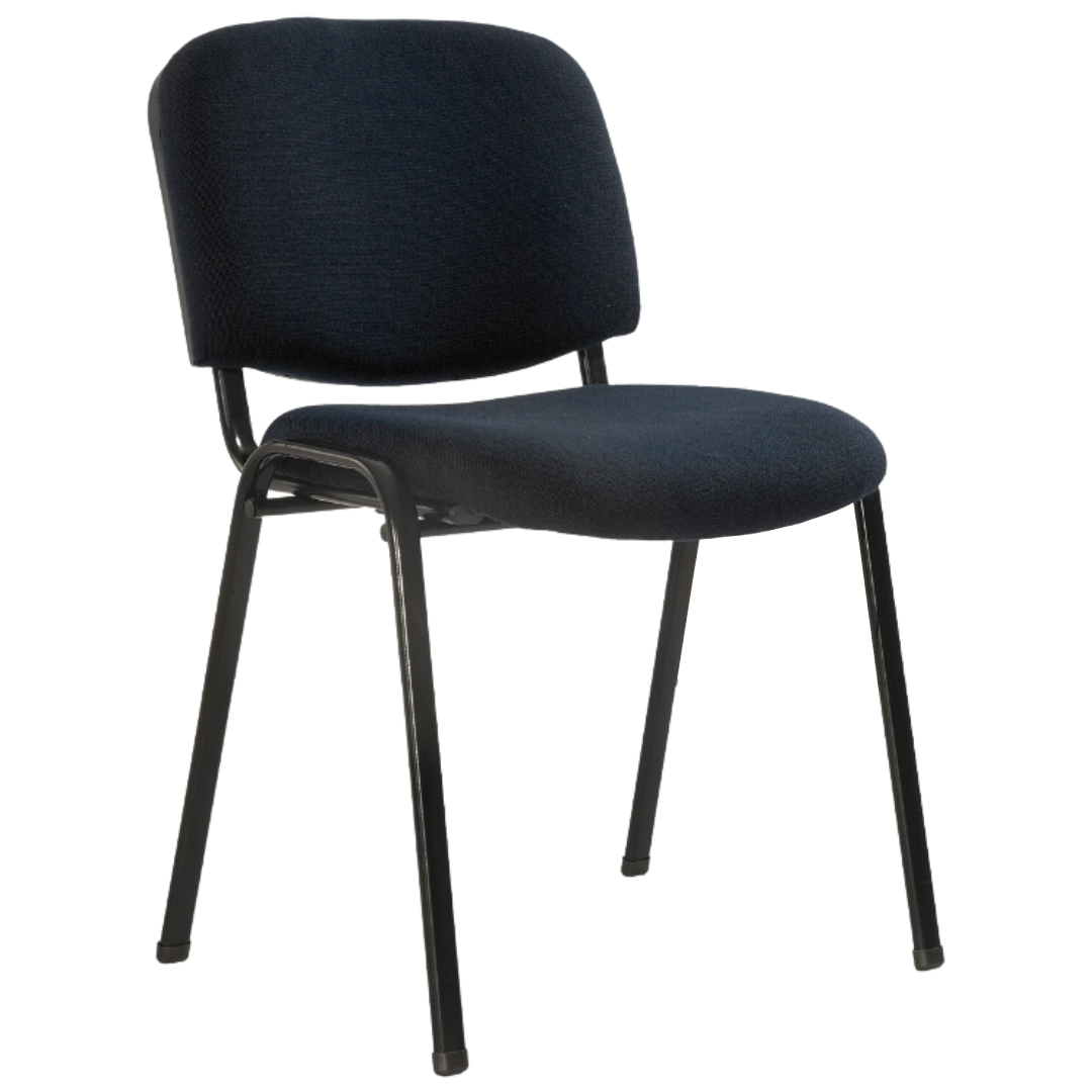 SILLA PARA VISITANTE / SIN BRAZO / SILLON ACOLCHONADO / SIT / COLOR NEGRO