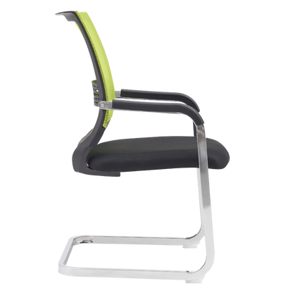 SILLA DE ESPERA Y RECEPCION SIT, COLOR VERDE, RESPALDO DE MALLA, SOPORTE LUMBAR, PESO 220LBS