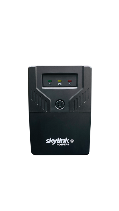 BATERIA UPS SKYLINK DE 800VA/510W, LÍNEA INTERACTIVA ENTRADA Y SALIDA 120 VCA,  REGULADOR DE VOLTAJE