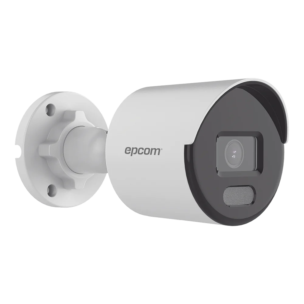 Cámara Bala IP 2 MP EPCOM / Color Plus / Lente 2.8 mm/30 Mts IR Exir / IP67 / H.265+ / Sensplus