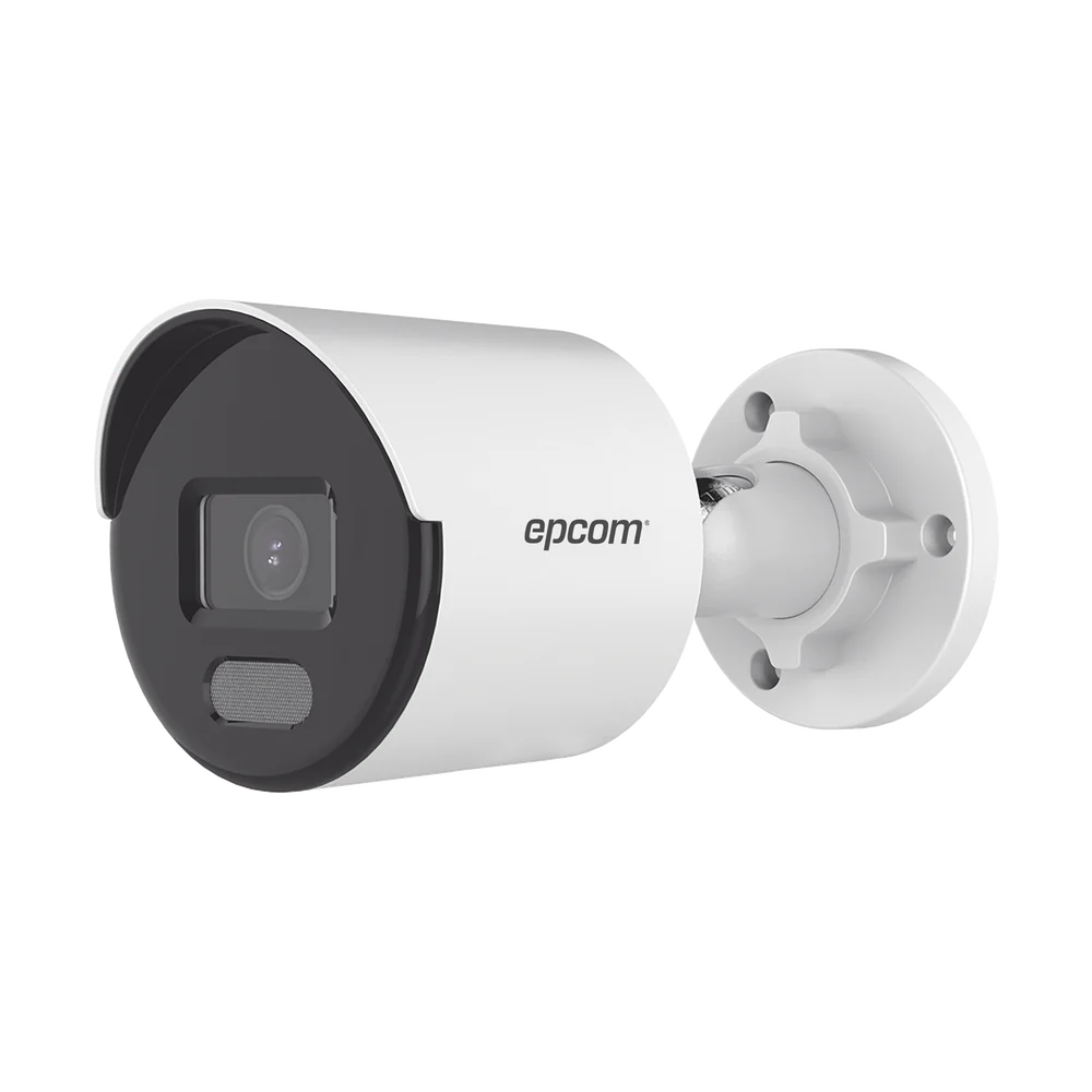 Cámara Bala IP 2 MP EPCOM / Color Plus / Lente 2.8 mm/30 Mts IR Exir / IP67 / H.265+ / Sensplus