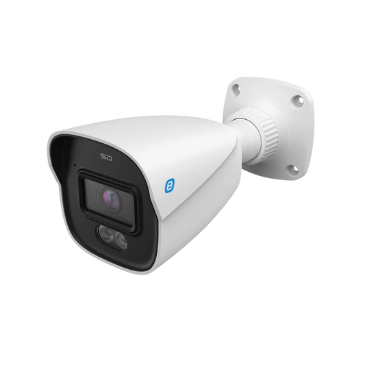 Cámara Bala IP 4MP EPCOM GEN3, POE, Color 24/7, 30M Luz Blanca, IP67, Mic Integrado, Metal, NDAA