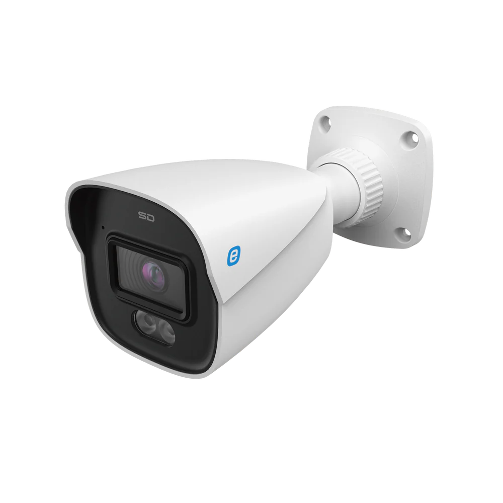 Cámara Bala IP 4MP EPCOM GEN3, POE, Color 24/7, 30M Luz Blanca, IP67, Mic Integrado, Metal, NDAA
