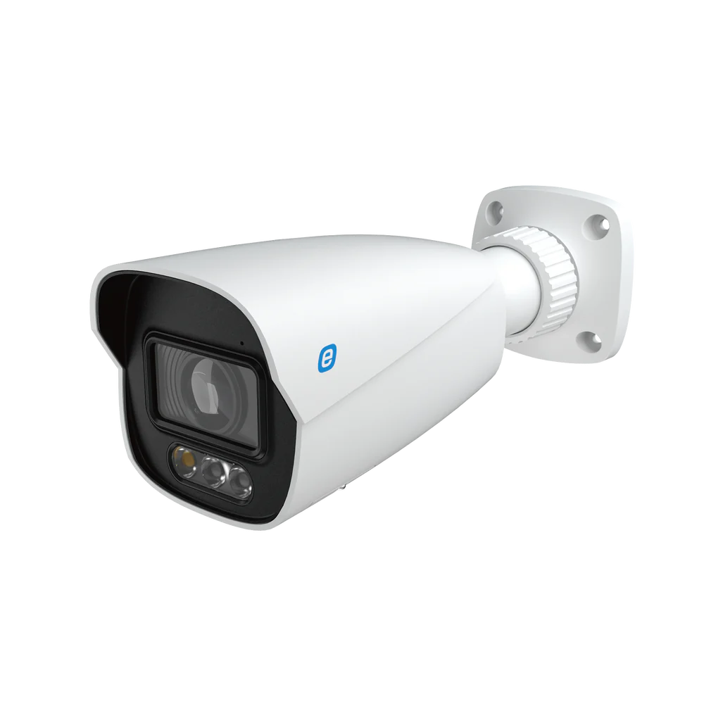 Cámara Bala IP 4MP Motorizada EPCOM GEN3, POE, Color 24/7, 30MTS, IP67, Mic Integrado, Metal, NDAA