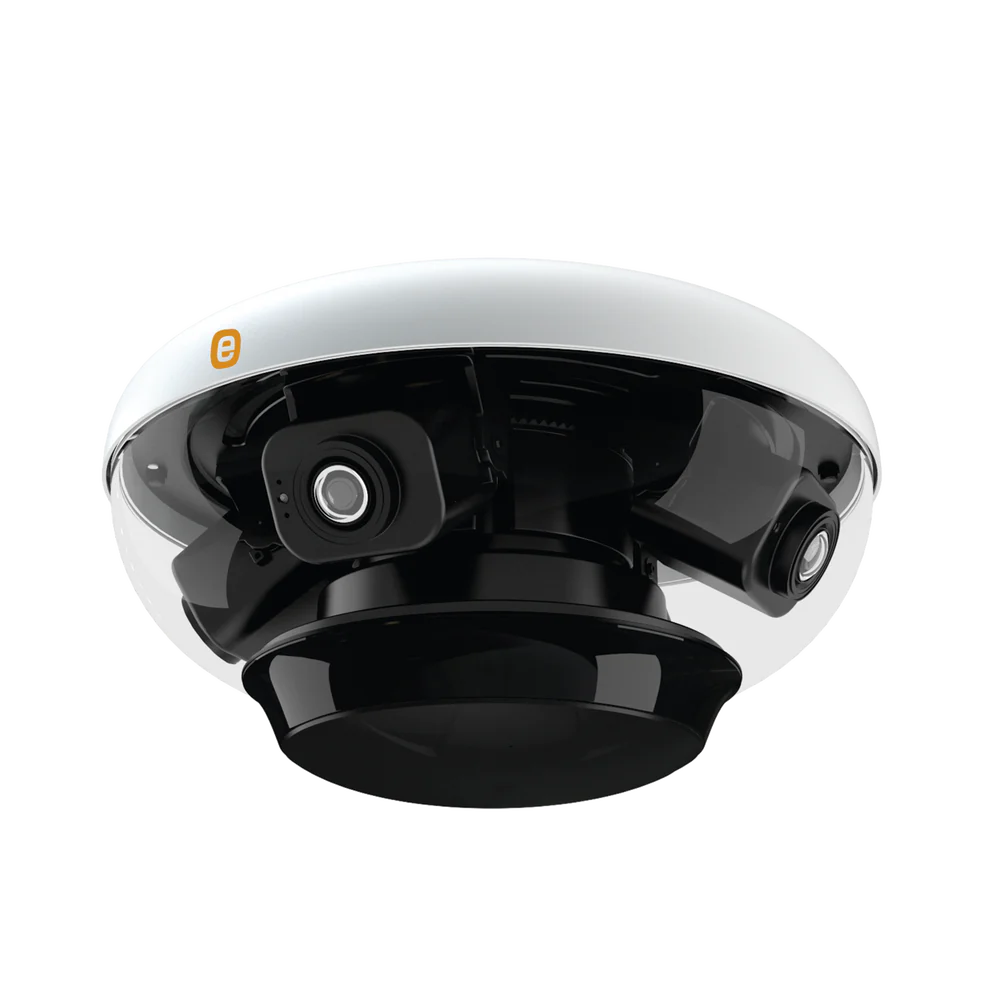 CAMARA BALA IP PANORAMICA EPCOM E-SERIES GEN3, 8MP, 180º, 4 LENTES DE 2MP, 65FT IR, IP67, METAL, POE