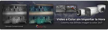 Cámara Epcom Bala 1080p / Imagen a Color 24/7 / IP67 / Sirena Integrada / Lente 2.8mm / Micrófono Integrado