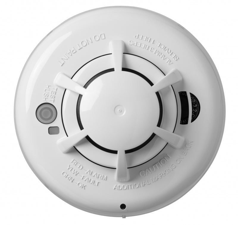 Detector DSC de Humo y Calor Inalámbrico Fotoeléctrico / 85 DBA de Alarma / Paneles NEO.