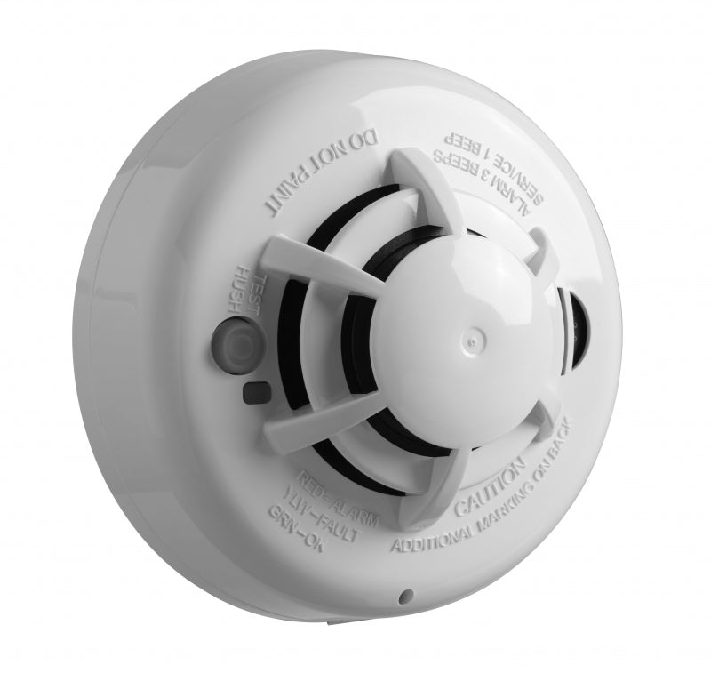Detector DSC de Humo y Calor Inalámbrico Fotoeléctrico / 85 DBA de Alarma / Paneles NEO.