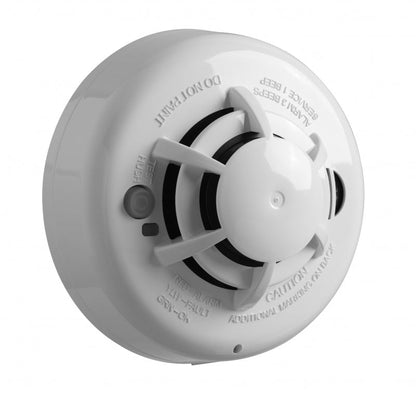 Detector DSC de Humo y Calor Inalámbrico Fotoeléctrico / 85 DBA de Alarma / Paneles NEO.