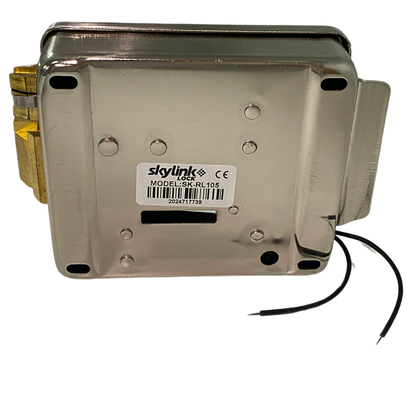 CERRADURA ELECTRICA SKYLINK CON BOTON DE SALIDA, INCLUYE LLAVE, EXTERIOR, IZQUIERDA Y DERECHA